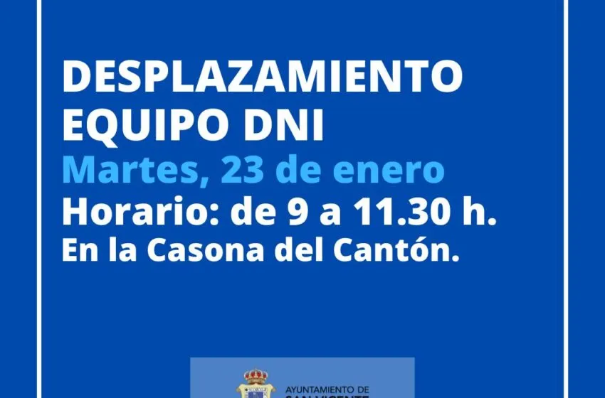  ANUNCIO DESPLAZAMIENTO EQUIPO DNI ENERO 2024