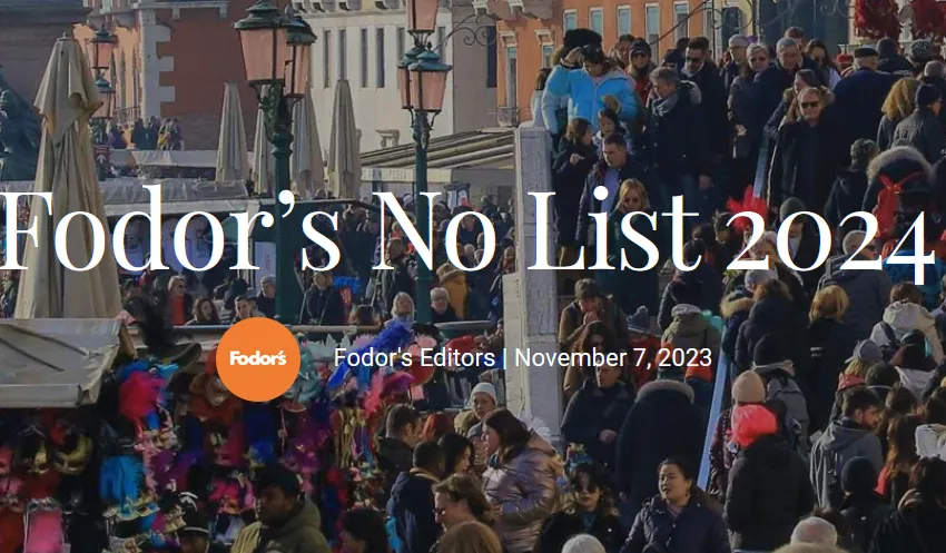  Destinos turísticos no recomendados para el 2024