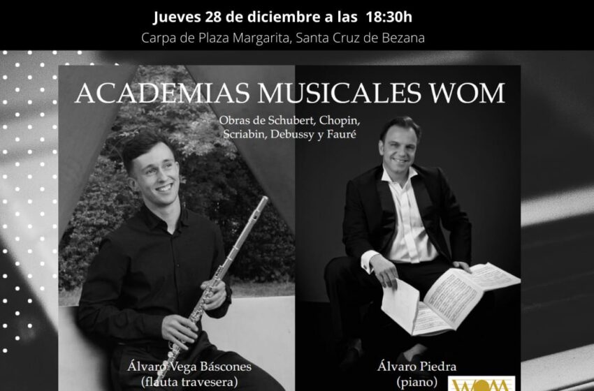 Noticias de Cantabria | El Cántabro | Concierto de piano y flauta a cargo de las Academias Musicales Wom