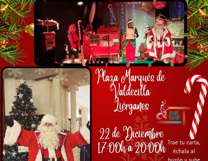 Recepción de Santa Claus, viernes 22 de diciembre de 17:00 a 20:00 en la Plaza Marqués de Valdecilla de Liérganes