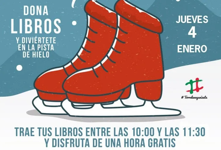 Noticias de Cantabria | El Cántabro | Libros sobre hielo en Torrelavega una oportunidad de donar y patinar gratis.