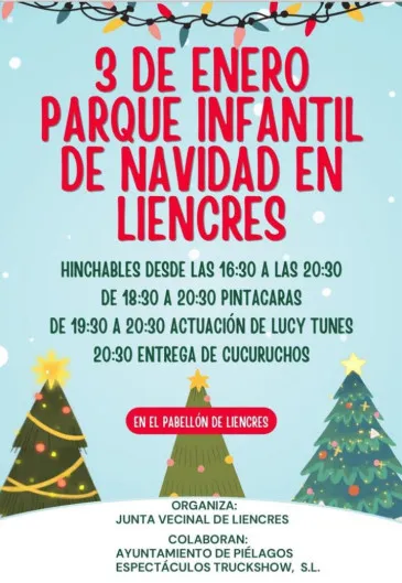  El polideportivo municipal de Liencres acogerá el miércoles un parque infantil de Navidad
