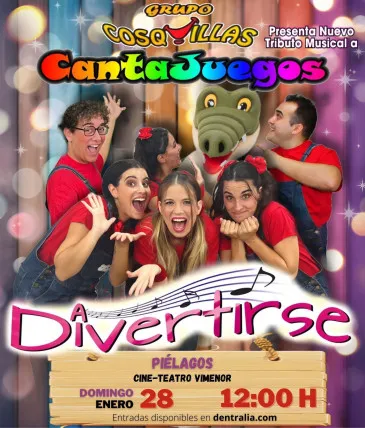 El Grupo Cosquillas presentará este domingo en el Teatro Vimenor de Vioño su musical Canta, un tributo a Cantajuegos