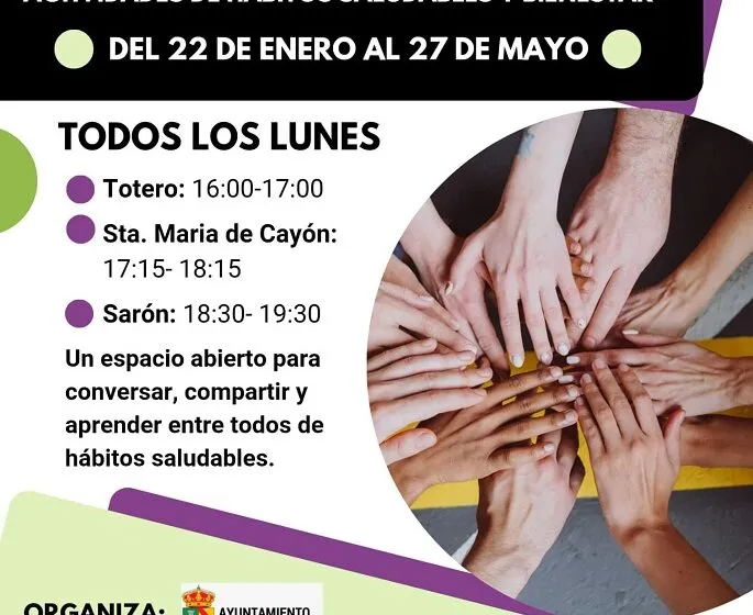  Comienzan las actividades de Hábitos Saludables y Bienestar este lunes 22 de enero