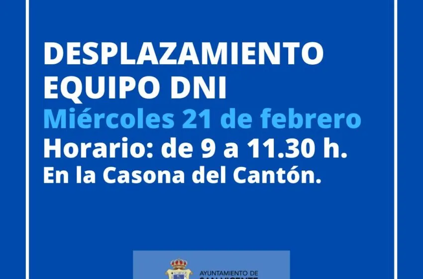  DESPLAZAMIENTO DE EQUIPO DNI