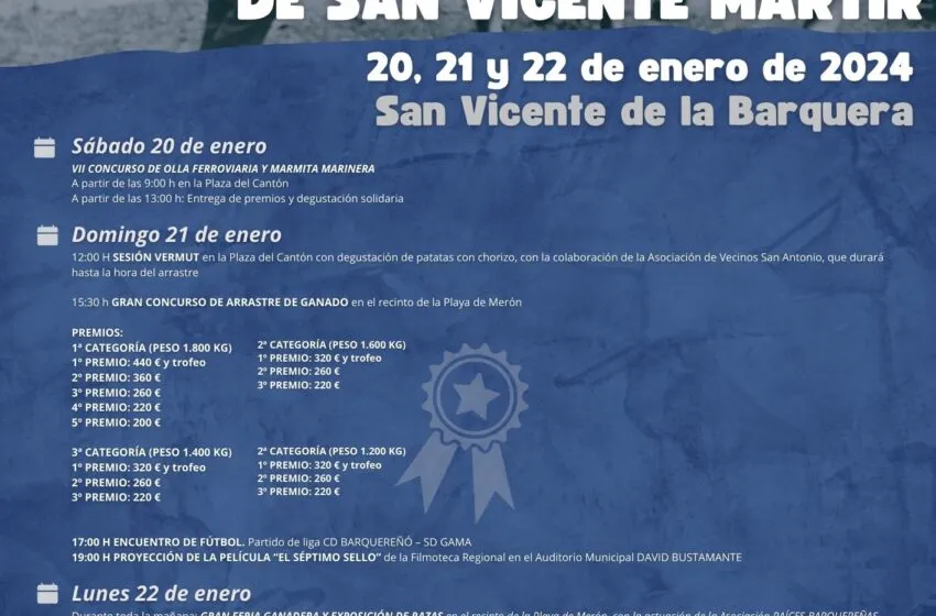  PROGRAMA FIESTAS PATRONALES SAN VICENTE MÁRTIR