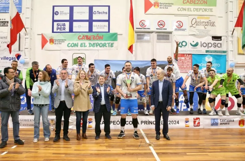  El Gobierno de Cantabria celebra el triunfo del Textil Santanderina en la Copa del Príncipe de Voleibol 2024