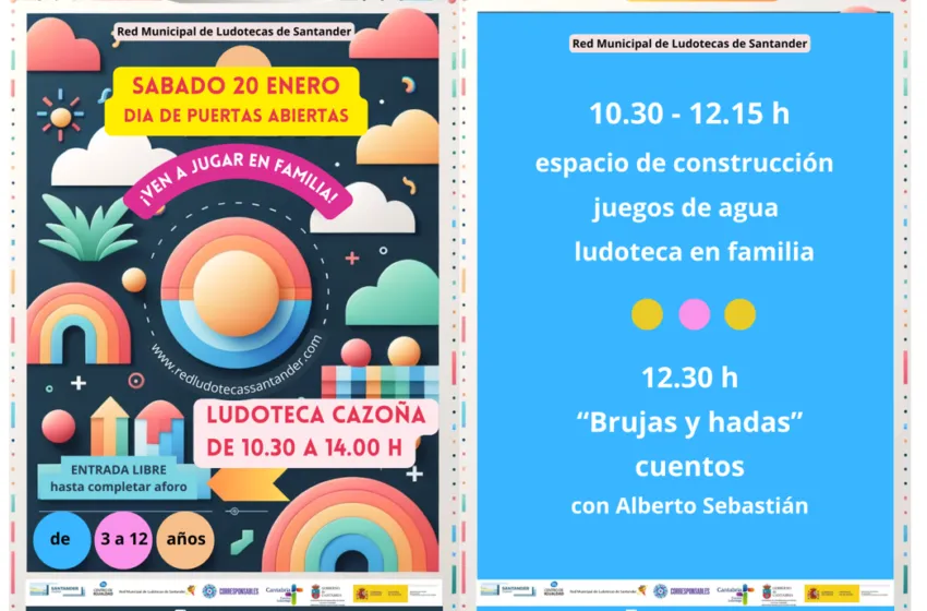 Noticias de Cantabria | El Cántabro | La ludoteca de Cazoña celebra este sábado una jornada de puertas abiertas