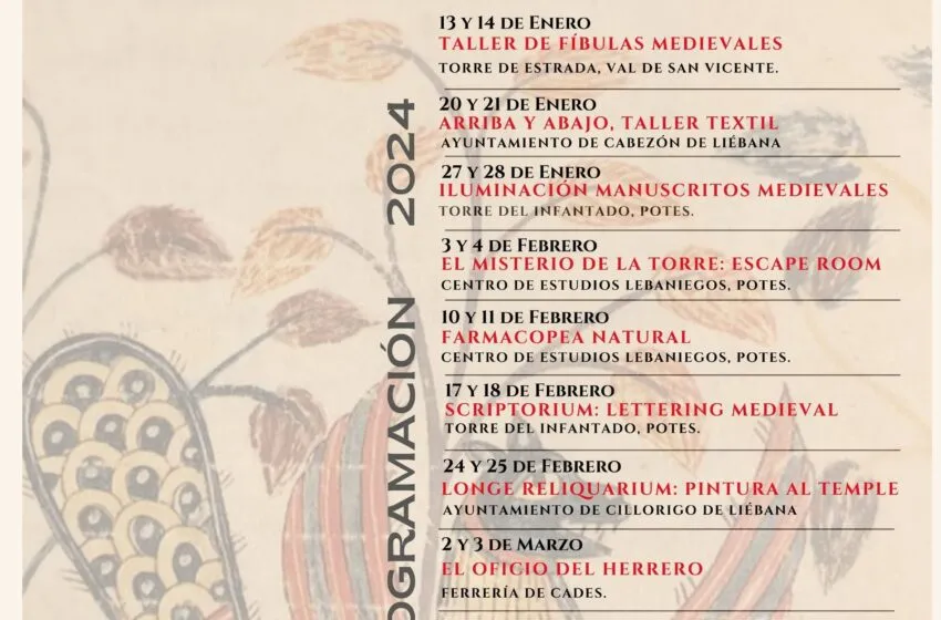 Noticias de Cantabria | El Cántabro | La Fundación Camino Lebaniego arranca este fin de semana un ciclo de diez talleres y experiencias para descubrir el patrimonio de esta vía de peregrinación que celebra su Año Jubilar Lebaniego