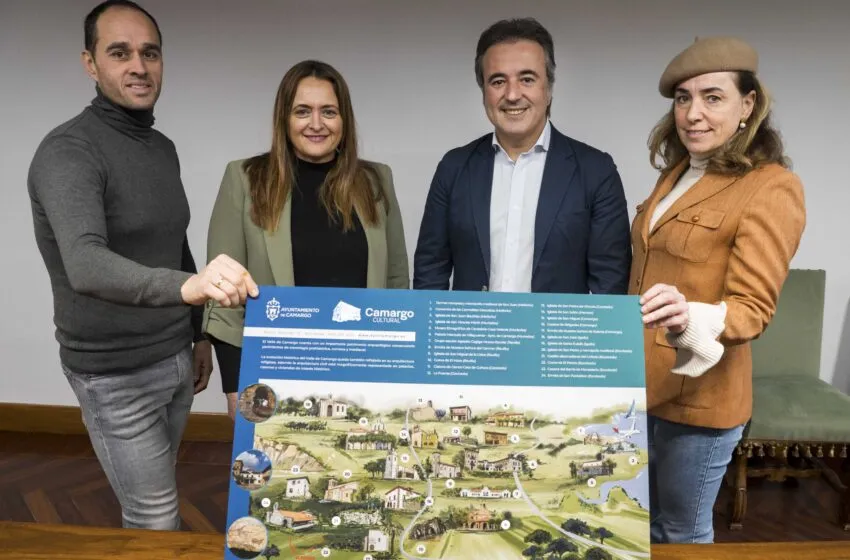  Camargo edita un mapa turístico que recoge el patrimonio cultural e histórico del valle