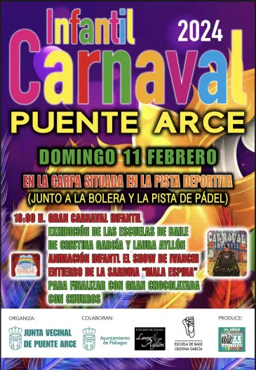  Arce celebrará este domingo una fiesta de Carnaval infantil