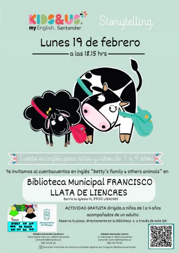  Las bibliotecas municipales de Liencres y Mortera organizarán los días 19 y 23 de febrero un cuentacuentos en inglés