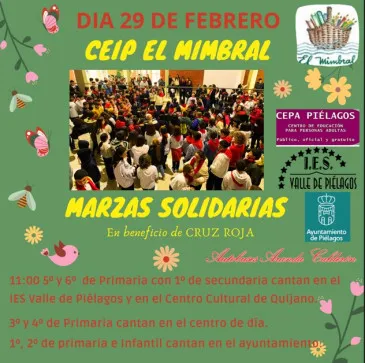  El CEIP El  Mimbral de Renedo de Piélagos  volverá a cantar este jueves sus ya tradicionales marzas solidarias