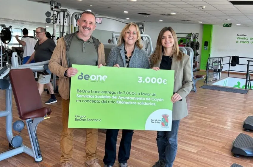BE ONE FITNESS & SPORT dona 3.000€ a los servicios sociales de Cayón tras la iniciativa “KILÓMETROS SOLIDARIOS”