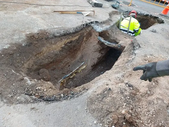 En marcha las obras para la renovación del colector en La Penilla