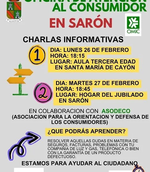  Charlas Informativas para la Próxima Apertura de la Oficina de Atención Al Consumidor (OMIC) en Sarón