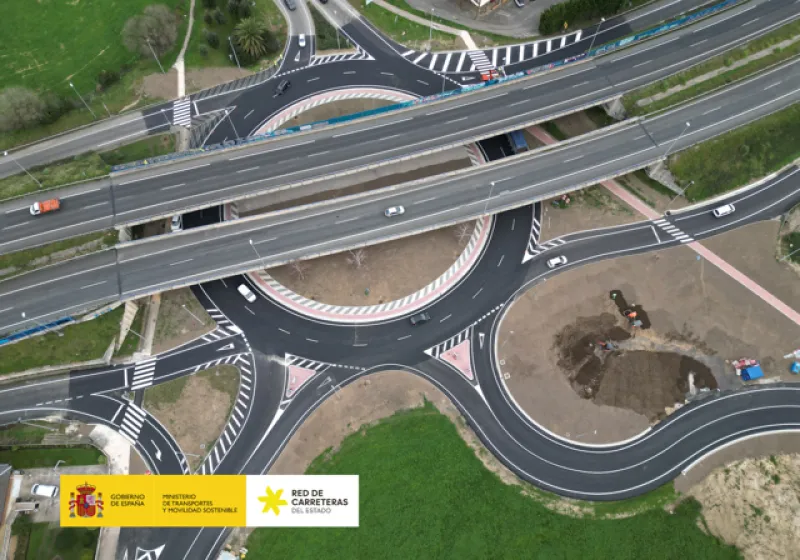 Noticias de Cantabria | El Cántabro | Finalizan las obras de mejora de la seguridad en el enlace de la Autovía de la Meseta (A-67) en Tanos
