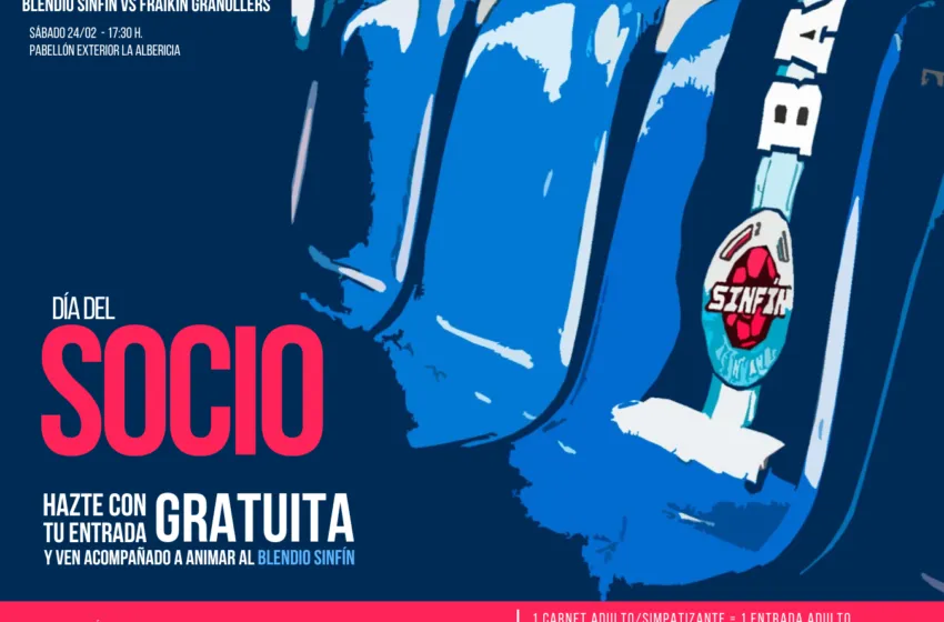  El Blendio Sinfín lanza el Día del Socio para el partido contra Fraikin BM Granollers