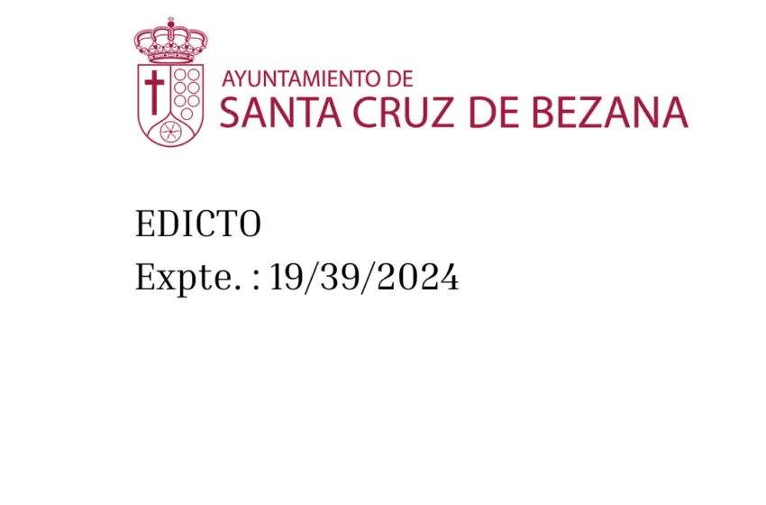 Noticias de Cantabria | El Cántabro | Edicto 19/39/2024 Ayuntamiento de Santa Cruz de  Bezana