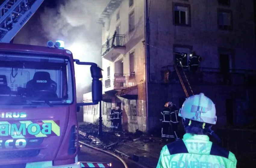 Incendio en Colindres