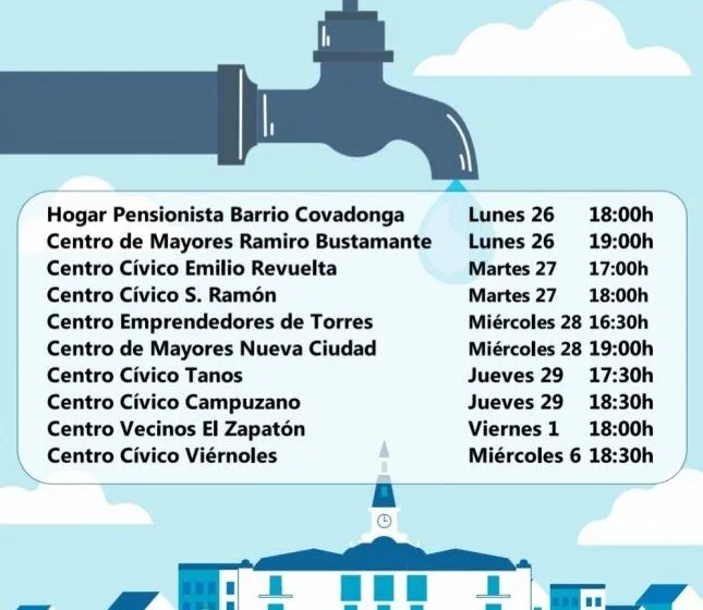  El Ayuntamiento organiza charlas informativas sobre la bonificación del suministro de agua