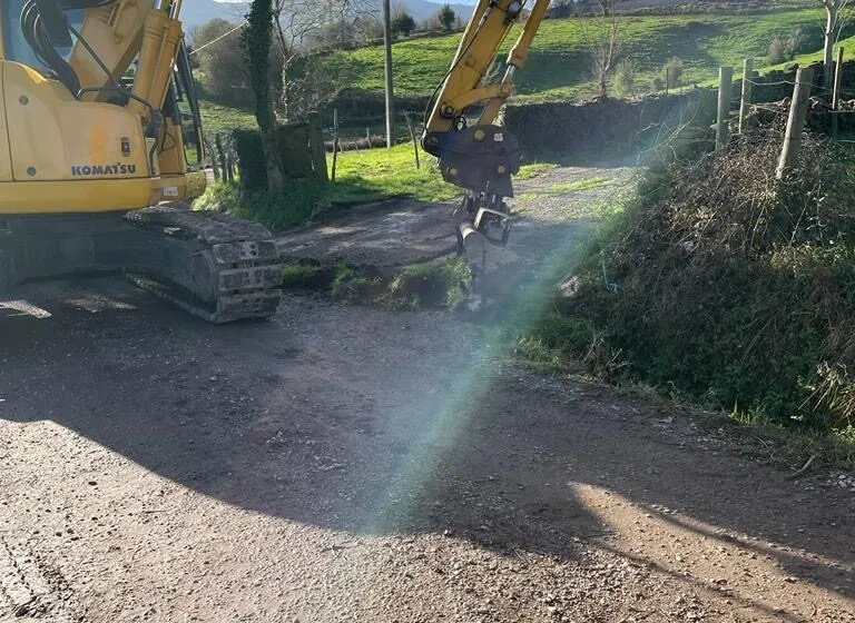 Nueva pavimentación en el barrio Buspombo