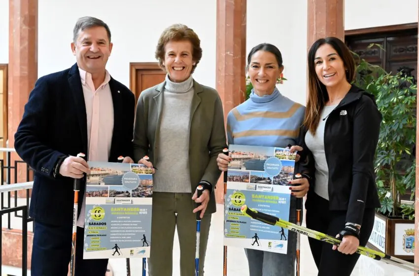  La primera ruta de marcha nórdica del proyecto ‘Camina Santander’ da inicio este sábado