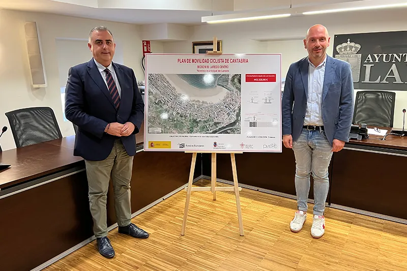  Roberto Media presenta el proyecto de carril bici ‘Laredo centro’ con un presupuesto de 442.000 euros