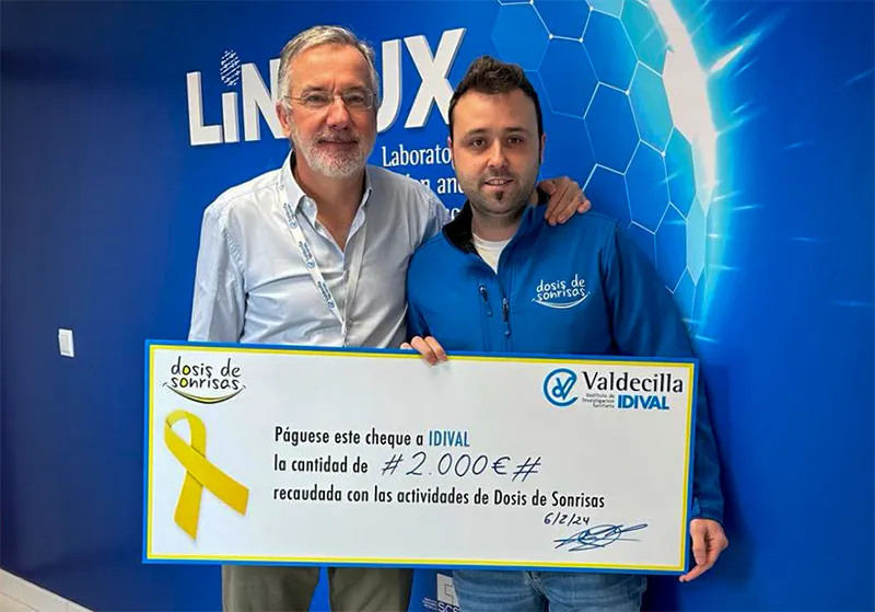  El apoyo de la asociación Dosis de Sonrisas a la investigación en oncología pediátrica del IDIVAL supera ya los 10.000 euros