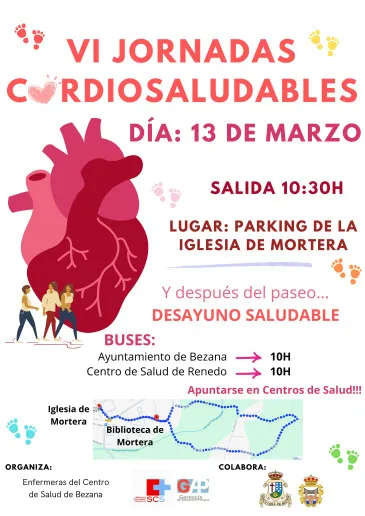  Las enfermeras del Centro de Salud de Bezana celebrarán  13 de marzo en Mortera el acto central de las VI Jornadas cardiosaludables