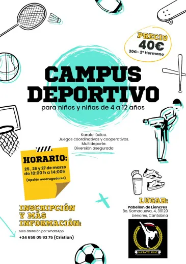 Noticias de Cantabria | El Cántabro | El Club Kime organizará del 25 al 27 de marzo, con motivo de las vacaciones escolares de Semana Santa, un Campus de kárate en Liencres