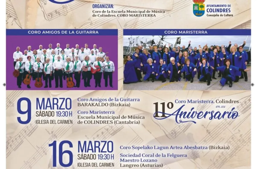  ARRANCA LA V EDICIÓN DE LA MUESTRA CORAL COLINDRES 2024