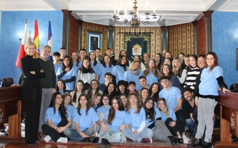  Visita de alumnos del instituto italiano Carlo Emilio Gadda