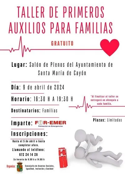 Noticias de Cantabria | El Cántabro | Taller gratuito de primeros auxilios para toda la familia