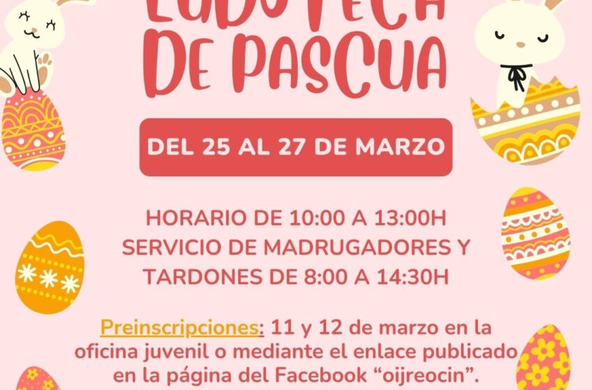  Listado de admitidos Ludoteca de Pascua y Primavera Joven 2024