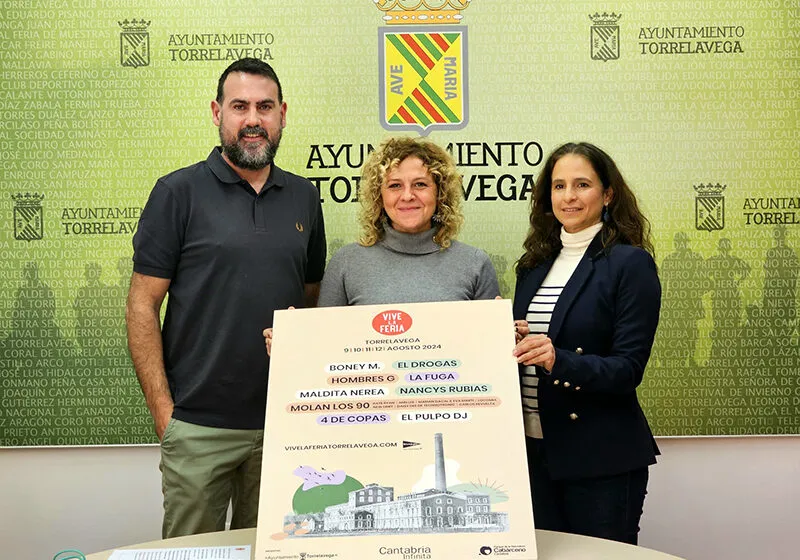  Turismo apoya el festival Vive la Feria 2024 que reunirá en Torrelavega a Boney M, El Drogas, Hombres G, Maldita Nerea, La Fuga y Nancys Rubias