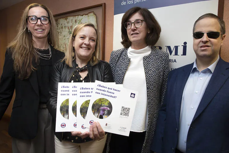 Noticias de Cantabria | El Cántabro | Gobierno de Cantabria y CERMI elaboran una guía con recomendaciones y consejos para ayudar a las personas con discapacidad en días de lluvia intensa