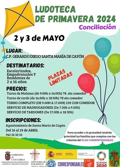  Ludoteca de primavera del Plan Corresponsables en Santa Maria de Cayón