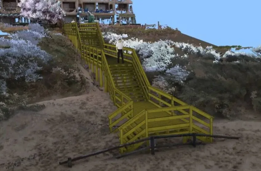  Noja instalará una pasarela en escalera elevada para acceder a la playa de Ris