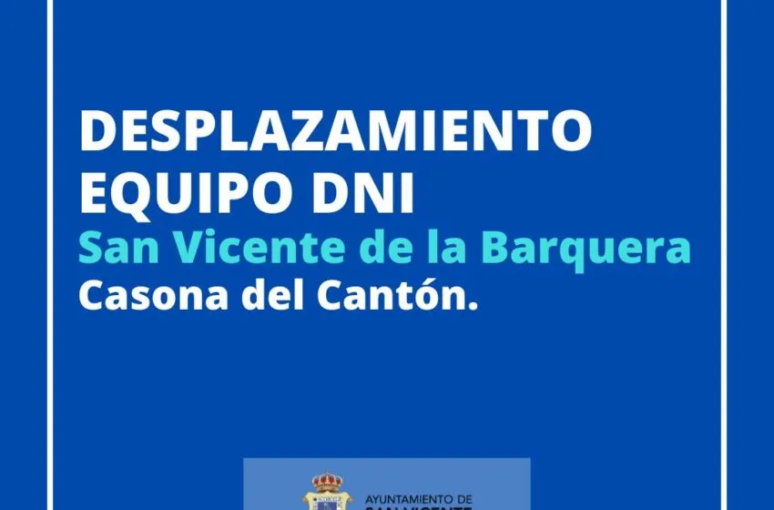  DESPLAZAMIENTO EQUIPO DNI: DÍA 6 DE JUNIO
