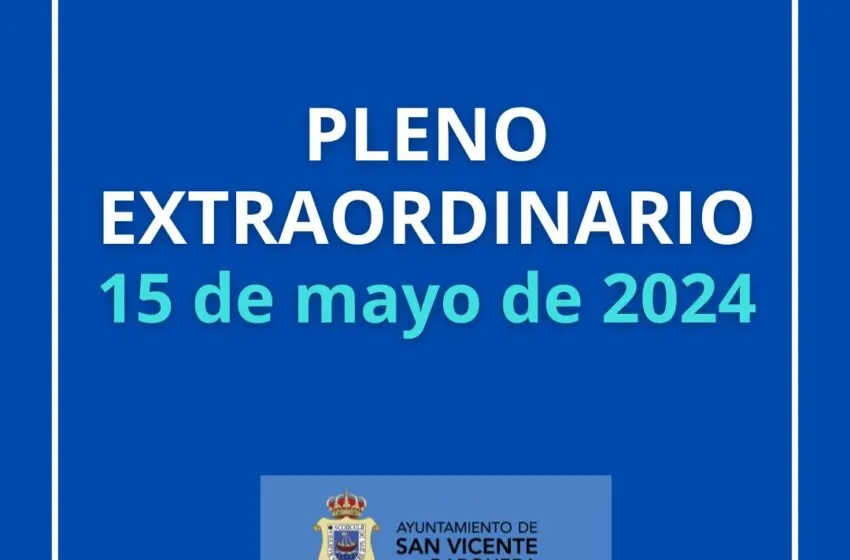 Noticias de Cantabria | El Cántabro | CONVOCATORIA DE PLENO EXTRAORDINARIO PARA EL DÍA 15/05/2024