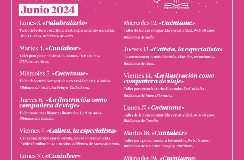  Las bibliotecas santanderinas cierran en junio las actividades de animación lectora con el programa ‘Más que leer’