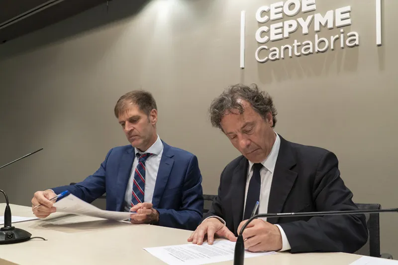 Noticias de Cantabria | El Cántabro | Gobierno y CEOE-CEPYME firman un convenio de colaboración para impulsar el sector empresarial agroalimentario y forestal de Cantabria