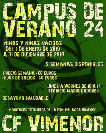 Noticias de Cantabria | El Cántabro | El Club de Fútbol Vimenor abre la inscripción para el Campus de verano que celebrará del 1 de julio al 2 de agosto en Vioño