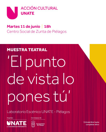 Noticias de Cantabria | El Cántabro | El Laboratorio escénico de UNATE en Piélagos pondrá en valor este martes el proceso creativo desarrollado durante el curso con una muestra teatral