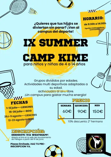 Noticias de Cantabria | El Cántabro | Abierta la inscripción para la IX edición del Campus Kime de verano