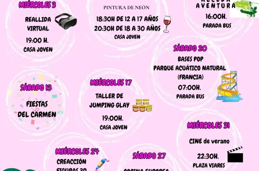  Parque acuático, art and drink y aventura, propuestas destacadas de “Diviértete Nin” para este mes de julio