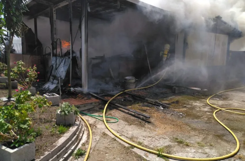 Incendio en Laredo