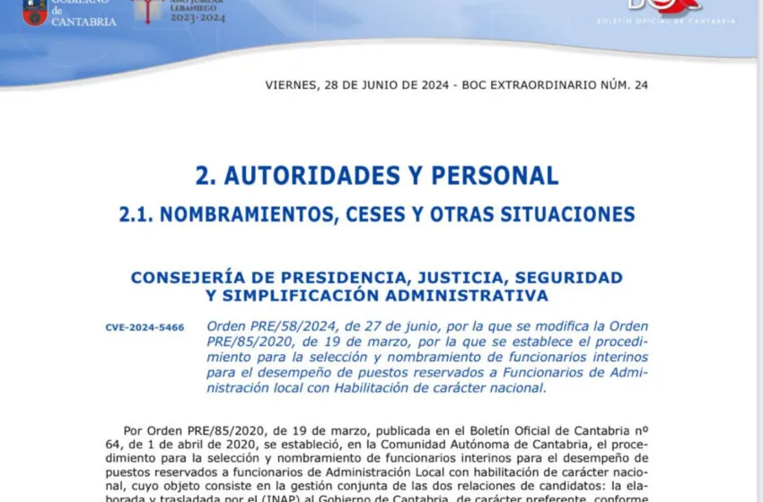  Presidencia avanza en la cobertura de puestos de habilitados nacionales, secretarios e interventores municipales