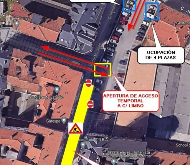  El próximo lunes comienzan los trabajos de renovación de la red de abastecimiento de agua y alcantarillado en la calle Pintor Modinos